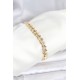 Pirinç Gold Renk VIP Seri Sarmal Damla Model Zirkon Taşlı Kadın Bileklik - TJ-BB8268