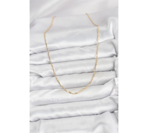 CM 14K Gold Renk Pirinç Ezme Burgu Model Kadın Kolye - TJ-BKO10916