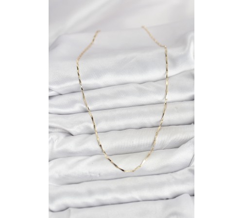 CM 14K Gold Renk İnce Kesim Çubuk Model Zincir Kadın Kolye - TJ-BKO10919