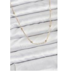 CM 14K Gold Renk Minik Top Zincirli Kadın Kolye - TJ-BKO10920