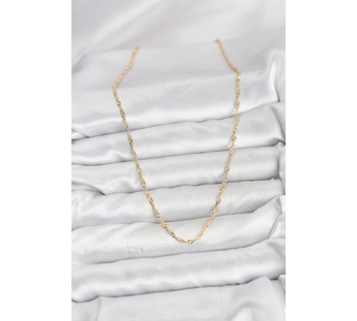 CM 14K Gold Renk Yassı Burgulu Model Kadın Kolye - TJ-BKO10921