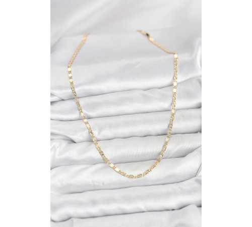 CM 14K Gold Renk Lazerli Zincir Model Kadın Kolye - TJ-BKO10923