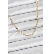 CM 14K Gold Renk Lazerli Zincir Model Kadın Kolye - TJ-BKO10923