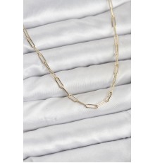 CM 14K Gold Renk Pirinç Ataç Zincir Kadın Kolye - TJ-BKO10925