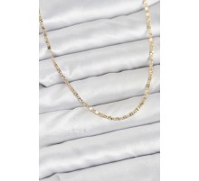 CM 14K Gold Renk Lazer İnce Zincirli Kadın Kolye - TJ-BKO10926