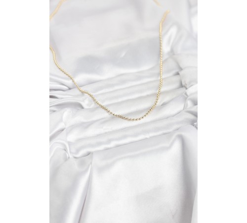 CM 14K Gold Renk Top Zincirli Model 60 cm Kadın Kolye - TJ-BKO10937