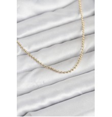 CM 14K Gold Renk Top Zincirli Model 60 cm Kadın Kolye - TJ-BKO10937