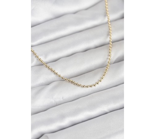 CM 14K Gold Renk Top Zincirli Model 60 cm Kadın Kolye - TJ-BKO10937