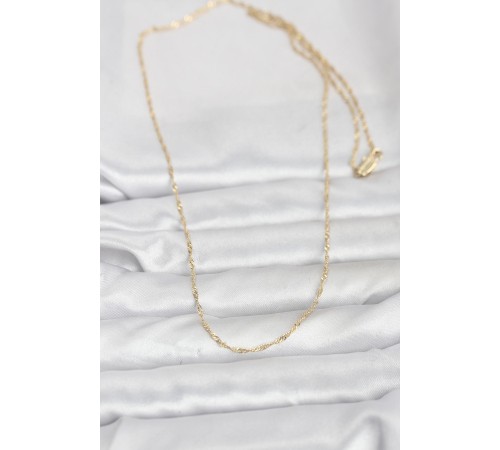 CM 14K Gold Renk Burgu Model 60 cm Kadın Kolye - TJ-BKO10942