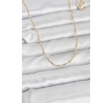 CM 14K Gold Renk Burgu Model 60 cm Kadın Kolye - TJ-BKO10942