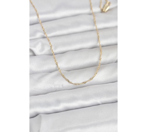 CM 14K Gold Renk Burgu Model 60 cm Kadın Kolye - TJ-BKO10942