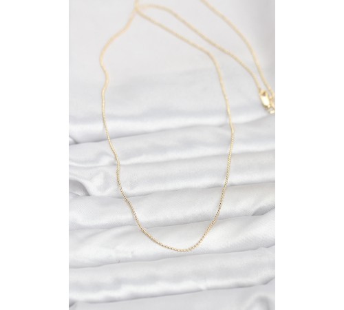 CM 14K Gold Renk İnce Top Zincirli 60 cm Kadın Kolye - TJ-BKO10943
