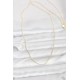 CM 14K Gold Renk İnce Top Zincirli 60 cm Kadın Kolye - TJ-BKO10943