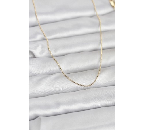 CM 14K Gold Renk İnce Top Zincirli 60 cm Kadın Kolye - TJ-BKO10943