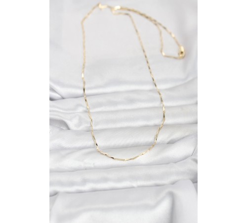 CM 14K Gold Renk Çubuk Kesme Zincir Model 60 cm Kadın Kolye - TJ-BKO10945