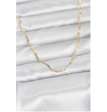 CM 14K Gold Renk Yassı Zincir Model 60 cm Kadın Kolye - TJ-BKO10946