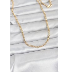 CM 14K Gold Renk Halka Zincir Model 60 cm Kadın Kolye - TJ-BKO10951