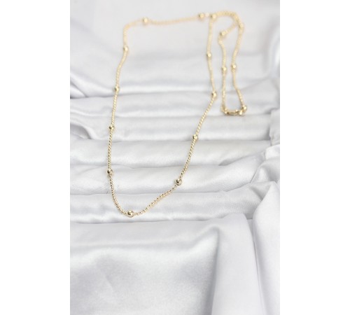 CM 14K Gold Renk Top Zincir 60 cm Kadın Kolye - TJ-BKO10960