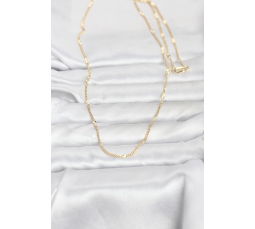 CM 14K Gold Renk Lazer Puntalı Model 60 cm Kadın Kolye - TJ-BKO10961