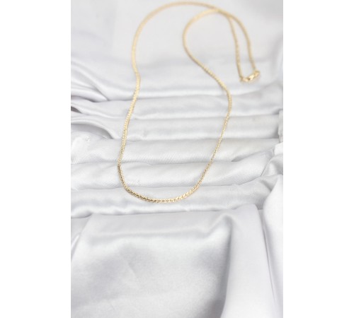 CM 14K Gold Renk Yassı Zincir Model 60 cm Kadın Kolye - TJ-BKO10965