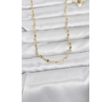 CM 14K Gold Renk Lazerli Gemici Zincir Model 60 cm Kadın Kolye - TJ-BKO10974