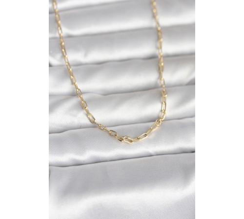 CM 14K Gold Renk Ataç Zincir Model 60 cm Kadın Kolye - TJ-BKO10979