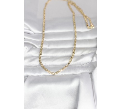 CM 14K Gold Renk Lazer Kesim Zincirli Model 60 cm Kadın Kolye - TJ-BKO10981