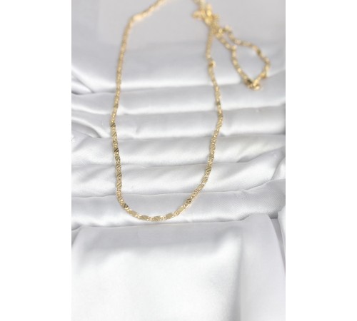 CM 14K Gold Renk Çizgi Lazer Model 60 cm Kadın Kolye - TJ-BKO10982