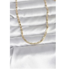 CM 14K Gold Renk Çizgi Lazer Model 60 cm Kadın Kolye - TJ-BKO10982