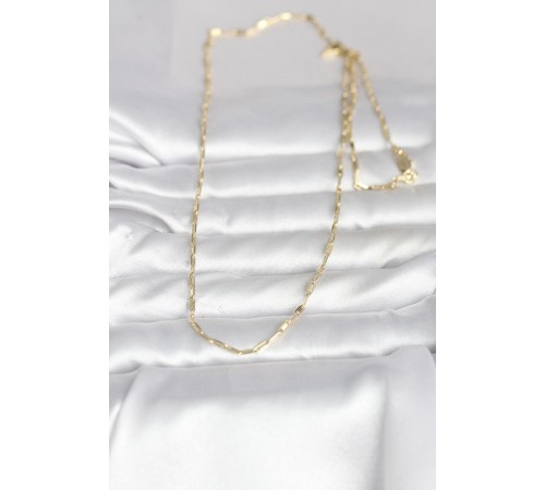 CM 14K Gold Renk İnce Ataç Zincir Model 60 cm Kadın Kolye - TJ-BKO10983