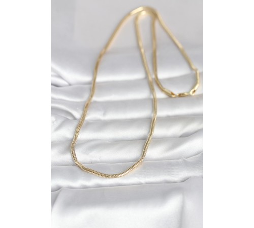 CM 14K Gold Renk Yılan Zincir Model 60 cm Kadın Kolye - TJ-BKO10995