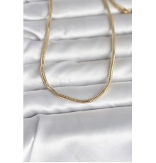 CM 14K Gold Renk Yılan Zincir Model 60 cm Kadın Kolye - TJ-BKO10995