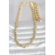 CM 14K Gold Renk Kalın Burgu Zincirli Model 60 cm Kadın Kolye - TJ-BKO10997