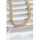 CM 14K Gold Renk Kalın Zincir Model 60 cm Kadın Kolye - TJ-BKO10998