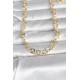 CM 14K Gold Renk Kalın Halka Zincirli 60 cm Kadın Kolye - TJ-BKO10999