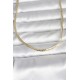 CM 14K Gold Renk Yassı Zincir Model 45 cm Kadın Kolye - TJ-BKO11002