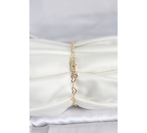 CM 14K Gold Renk Kalpli Zincir Model Kadın Bileklik - TJ-BB8278