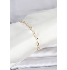 CM 14K Gold Renk Kalpli Zincir Model Kadın Bileklik - TJ-BB8278