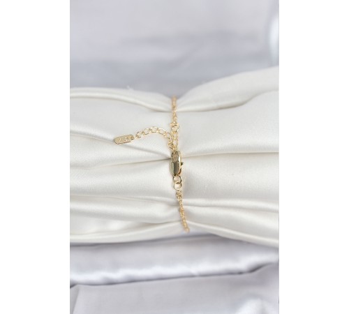 CM 14K Gold Renk Ezme Burgu Zincir Model Kadın Bileklik - TJ-BB8280