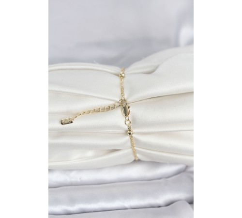 CM 14K Gold Renk Burgu Topçuk Model Kadın Bileklik - TJ-BB8281