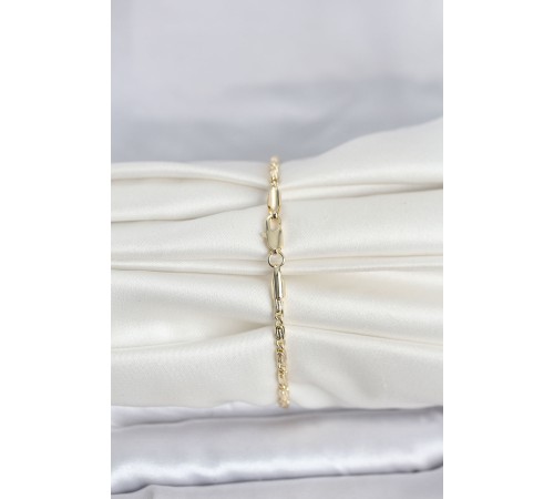 CM 14K Gold Renk Burgu Zincirli Model Kadın Bileklik - TJ-BB8286