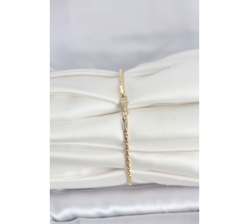 CM 14K Gold Renk Burgulu Zincir Model Kadın Bileklik - TJ-BB8288