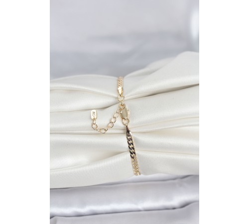 CM 14K Gold Renk Zincirli Model Kadın Bileklik - TJ-BB8294