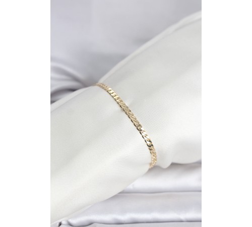 CM 14K Gold Renk Zincirli Model Kadın Bileklik - TJ-BB8294