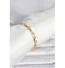 CM 14K Gold Renk Kalın Zincir Model Kadın Bileklik - TJ-BB8302