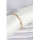 CM 14K Gold Renk Kalın Zincir Model Kadın Bileklik - TJ-BB8302