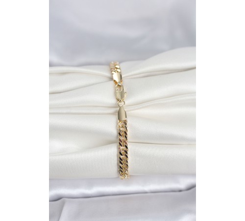 CM 14K Gold Renk Kalın Zincir Model Kadın Bileklik - TJ-BB8304