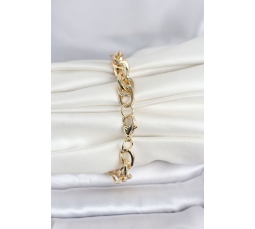 CM 14K Gold Renk Kalın Burgu Zincirli Model Kadın Bileklik - TJ-BB8306