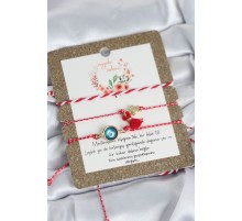 Marteniçka Bileklik 3'lü Püsküllü ve Nazarlı Model - TJ-BB8310