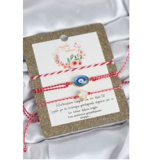 Marteniçka Bileklik 3'lü Yonca ve Nazarlı Model - TJ-BB8311